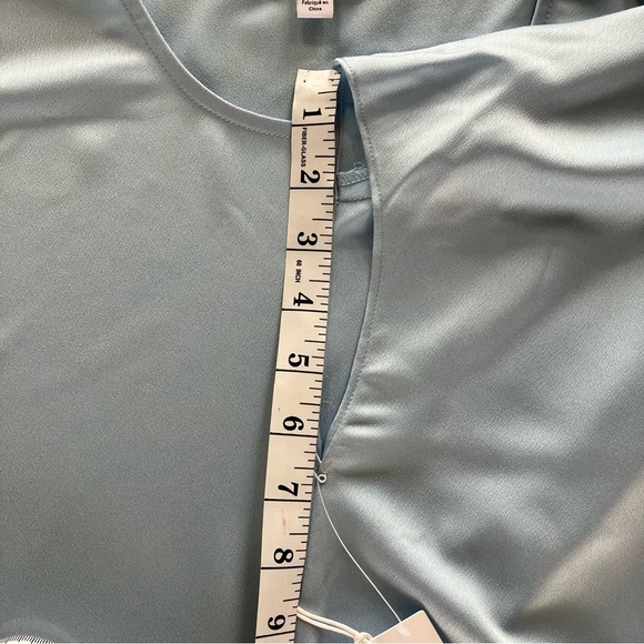 Nordstrom light blue silky dolman top Sz S - Picture 7 of 7